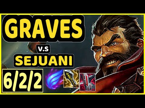 CUZZ (GRAVES) vs SEJUANI - 6/2/2 KDA JUNGLE CHALLENGER GAMEPLAY - KR