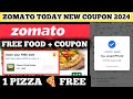 zomato today new coupon 2024 || Zomato coupon code today || zomato coupon free food