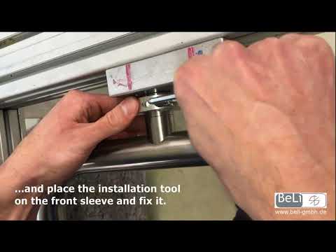 Installation two-sided handrail with e-li