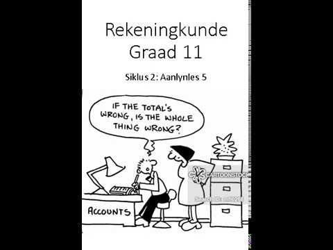 REKENINGKUNDE GRAAD 11: 15Mei 2020 - periode 5 (15115)