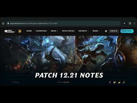 LOL 12.21 Updates/Patch Notes with commentary and suggestions