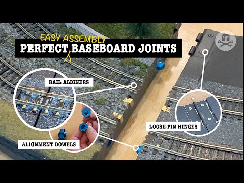 Model railway baseboard joints – how to achieve accurate alignment AND easy assembly.
