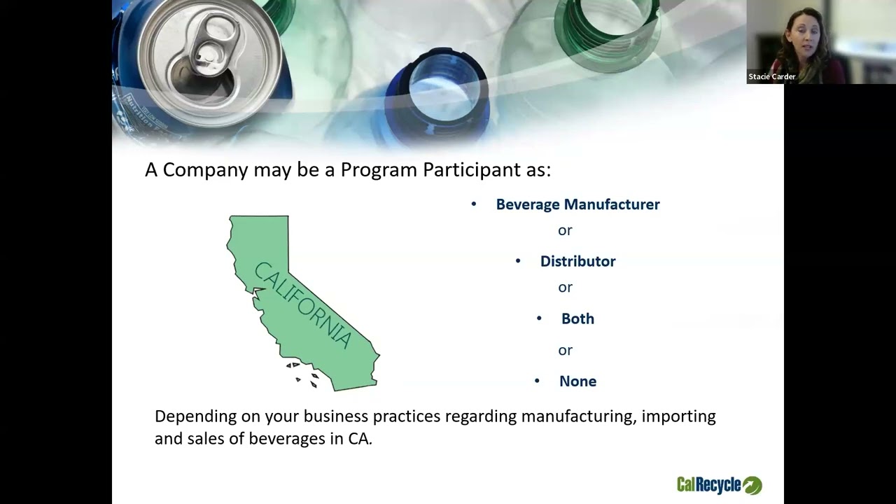 CA Beverage Container Recycling & Litter Reduction Act SB1013: Wine & Distilled Spirit Expansion