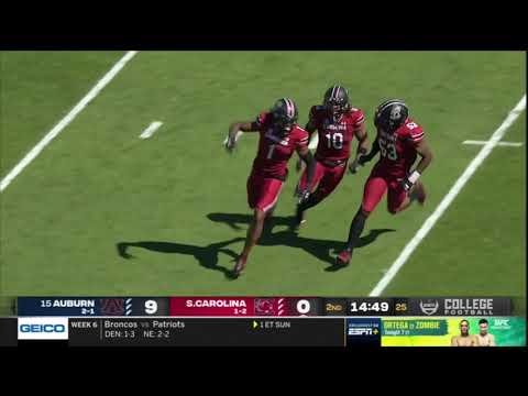 2020 USC vs Auburn - Jaycee Horn Interception #1