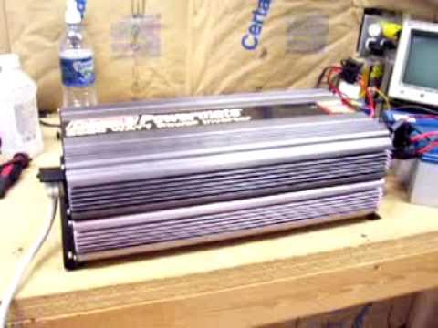 COLEMAN 3000 watt power inverter load test (solar energy) 2