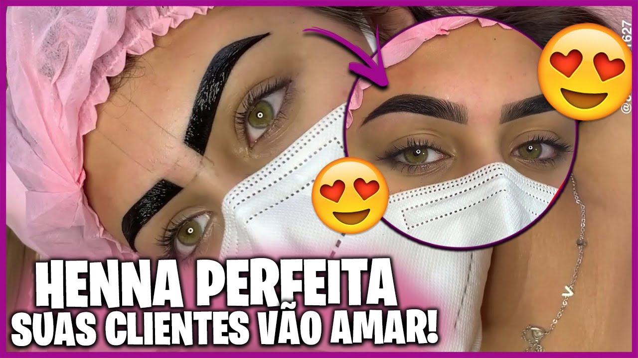 COMO APLICAR A HENNA E FINALIZAR DA FORMA CORRETA - DESIGN DE SOBRANCELHA HENNA LA BENIG