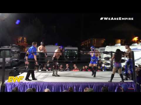 Pro Wrestling Match - Chaparrita, Flecha Fugaz & Allan Breeze vs Juan Roman, Black Metal & Christine
