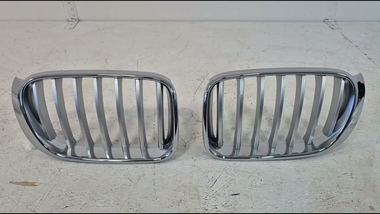 BMW X3 F25 2011–2018 Niergrille 1Bar (2014-2018, grijs met chroomrand) Video 1