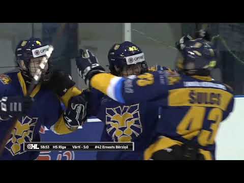 Optibet hokeja līga: HS Rīga - HK Prizma/IHS. Spēles labākie momenti (10.03.2021)