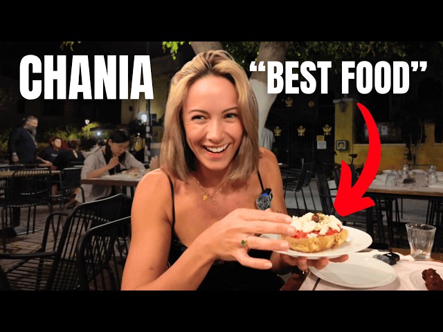 Travel vlog - 24 Hours In CRETE - We Tried The BEST Food in Chania 🇬🇷