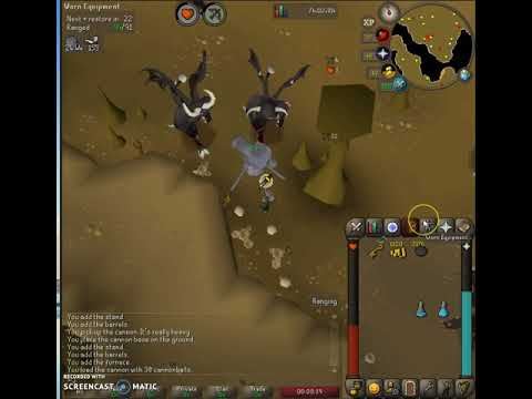 [OSRS] Fastest Black demon slayer task with cannon