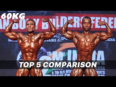 60 Kg Weight Category Mr INDIA 2019 - Top 5 Comparison