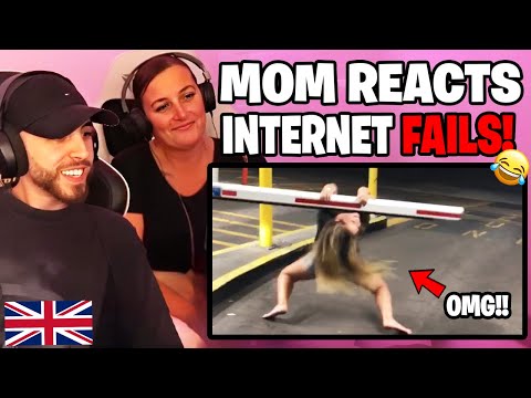 British Mom Reacts to Internet Fails for the FIRST Time!