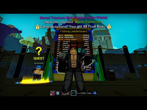 I Become The BEST MASTER FISHERMAN + TREASURE ROD in Blox Fruits!