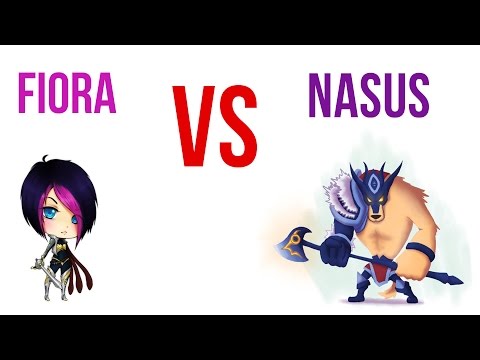 League of Legends Nasus vs Fiora Top Lane | The Disappearing Fiora!