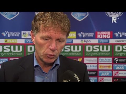 Fons Groenendijk na afloop van Excelsior - Feyenoord