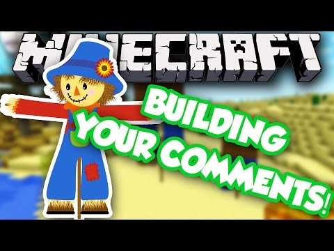 RussoPlays - SCARY SCARECROW! | BUILDING YOUR COMMENTS   IN MINECRAFT #4!