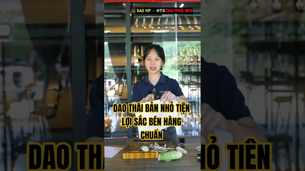 Dao thái thịt G01 thép nhíp sắc bén giữ sắc lâu hàng chuẩn Dao Vip - HTX Dao Phúc Sen