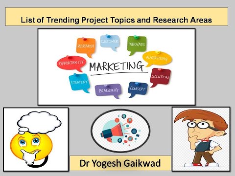 List of Trending Project Title and Research Area in Marketing Specialization l SIP l Dissertation