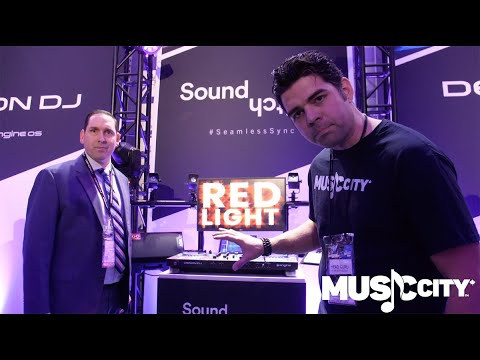 Sound Switch Seamless Sync Software with Denon DJ PRIME 4 Controller @ NAMM 2020 w Music City Canada