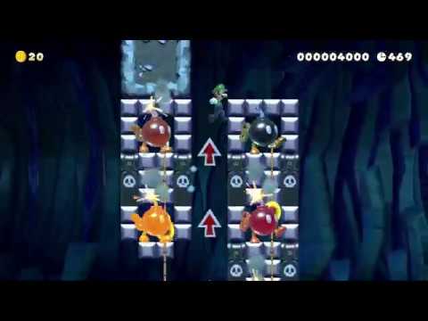 Super Mario Maker 2 Level Showcase: Roy's Collapsing Mines (YVL-K75-K4G)