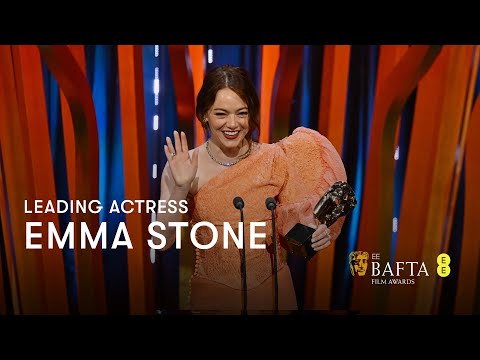 afbeelding Emma Stone wins Leading Actress for Poor Things | EE BAFTA Film Awards 2024