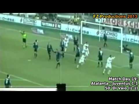 Serie A 2002-2003, day 19 Atalanta - Juventus 1-1 (Di Vaio goal)