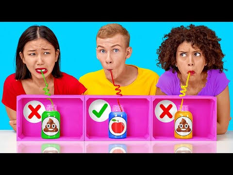 DON’T CHOOSE THE WRONG MYSTERY DRINK CHALLENGE || Last To STOP Wins! Wrong Straw By 123 GO!CHALLENGE