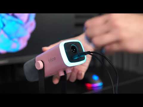 Мікрофон FIFINE AM8P Динамічний USB/XLR Рожевий