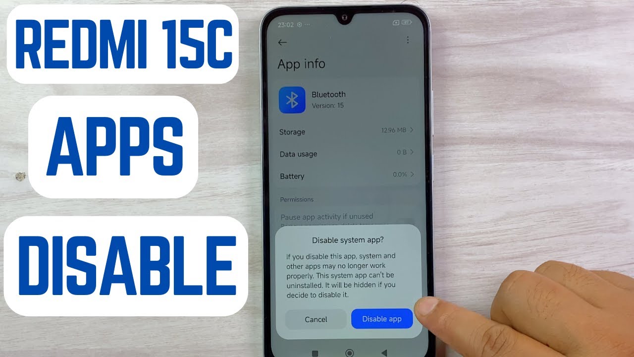📱 Redmi 15C Apps Disable | Step-by-Step Guide