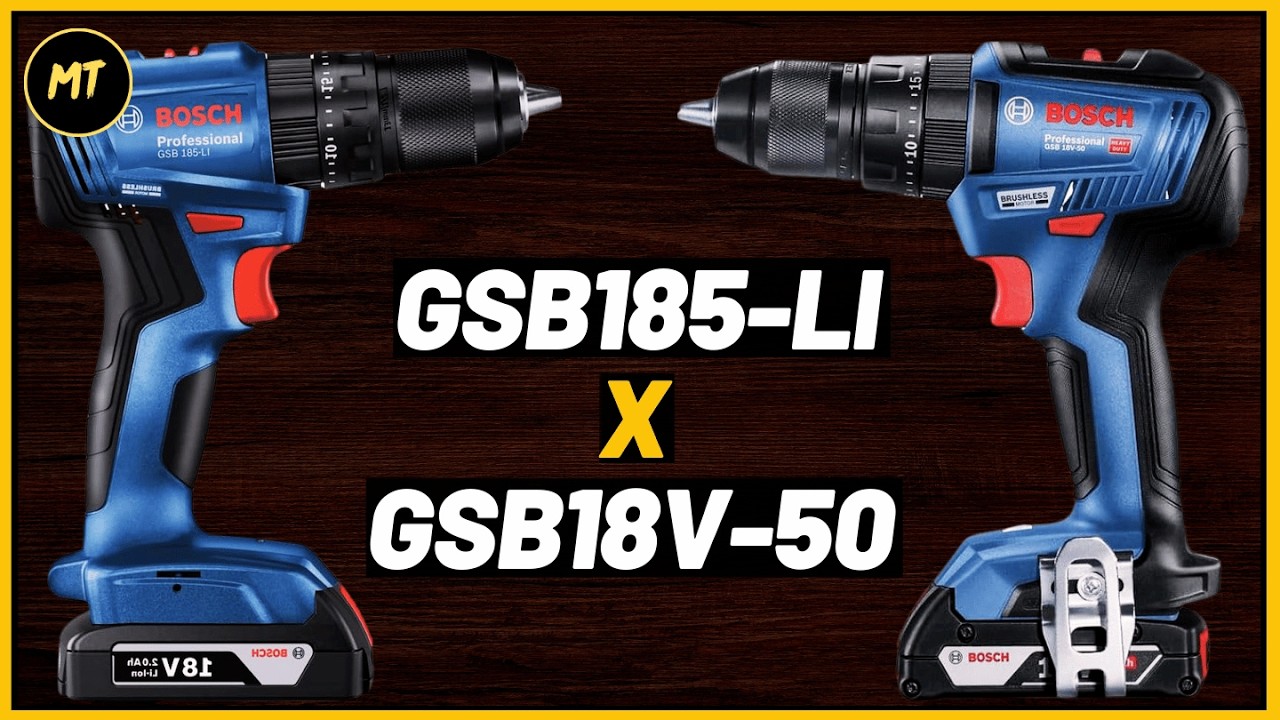 Bosch GSB 185-LI vs. GSB 18V-50: Qual é a Melhor Parafusadeira 18V? Teste Completo e Comparativo!