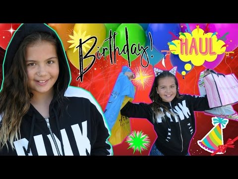 BIRTHDAY HAUL ( TRY ON ) " JUSTICE /CLAIR'S / FOREVER 21 / PINK/ THE CHILDREN PLACE 2017 " ALISSON " Video