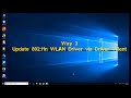 How to update 802 11n WLAN driver