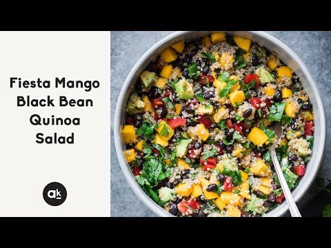Fiesta Mango Black Bean Quinoa Salad