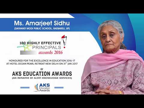 100 Highly Effective Principals of 2016 - Amarjeet Sidhu