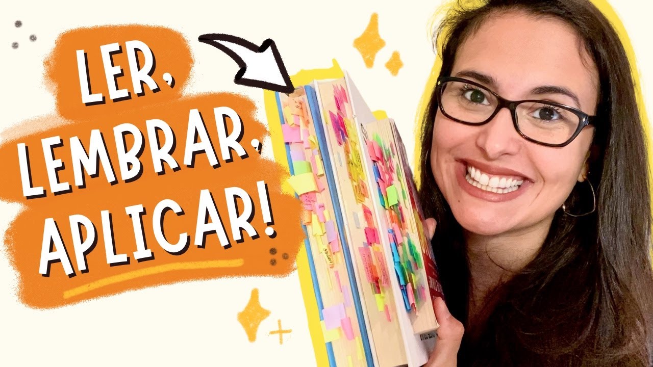 Como LER livros e LEMBRAR o que você leu | Técnica do post-it colorido e outras dicas!