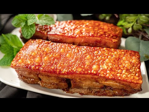 Bí Quyết làm HEO QUAY DA GIÒN bằng nồi chiên không dầu, đến hôm sau vẫn còn giòn | Crispy Pork Belly