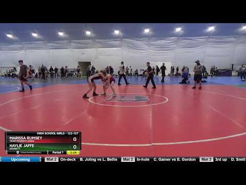 High School Girls 122-127 Marissa Rumsey Team Pennsylvania Vs Haylie Jaffe Kennett