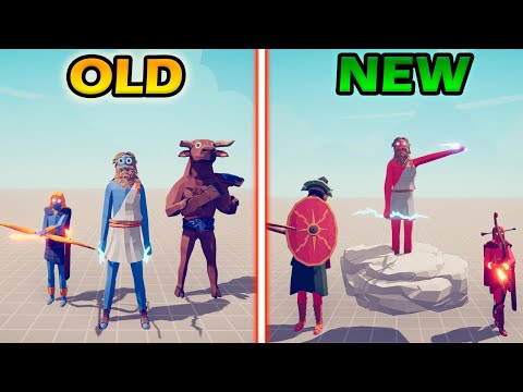 NEW ANCIENT TEAM vs OLD ANCIENT TEAM - Totally Accurate Battle Simulator | TABS