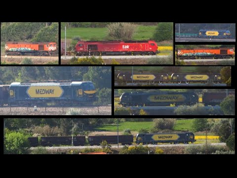 Comboios de carga da Medway e da Takargo
