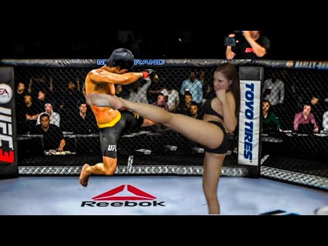 Bruce Lee vs Trisha Alli ( EA Sports UFC 4 ) wwe mma