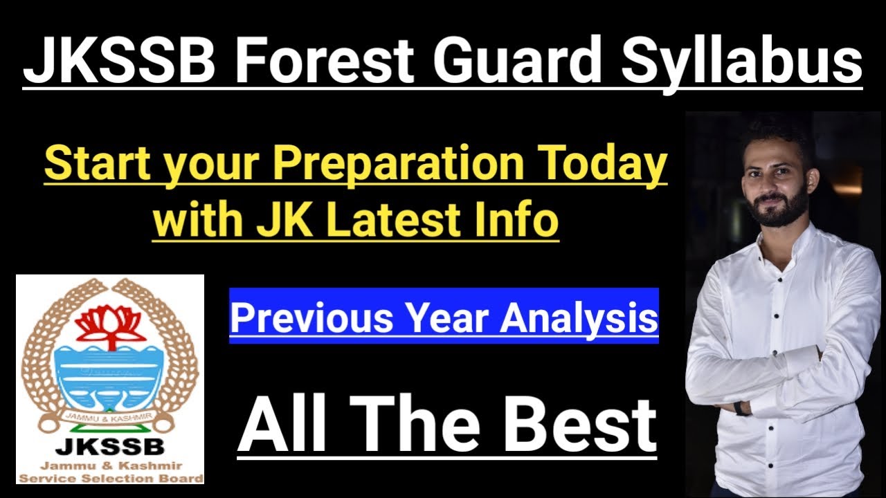 JKSSB Forest Wildlife Guard Syllabus ~ Start your Preparation with JK Latest Info YouTube Channel