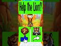 Help the lion become the strongest  #funnyshorts #minecraftshorts