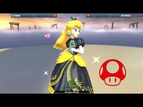 GUTS 4 Smash 4 Singles (Pools) UG Lingling (Peach) vs Captain Q (Mr. G&W)
