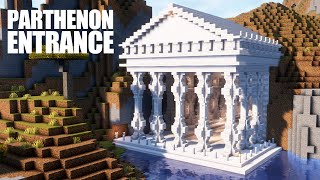 【Minecraft】パルテノン神殿のような入口の作り方/How to make the Parthenon entrance【マインクラフト】【マイクラ建築】【作り方】【解説】【tutorial】