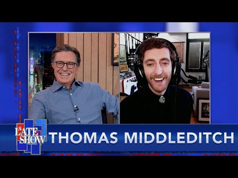 史蒂芬用美國公民身份測試題考查加拿大人托馬斯-米德利奇。 (Stephen Quizzes Canadian Thomas Middleditch With U.S. Citizenship Test Questions)