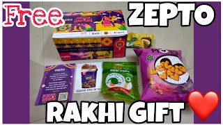ZEPTO RAKHI FREE GIFT BOX ❤️ 2022 #rakhi2022 #rakhi #zepto #freegift
