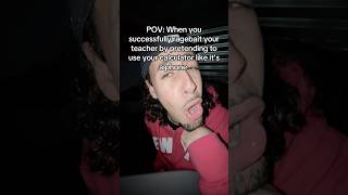 When you pretend to use your calculator