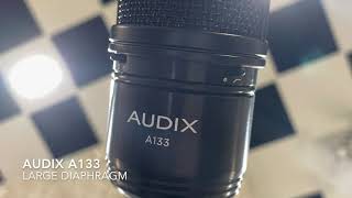 Video thumbnail for Audix Microphones: How to use a single Audix A133 studio condenser mic on a drum set in 4 positions by AUDIX
