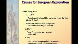 Chapter 2: The Age of Exploration:Causes